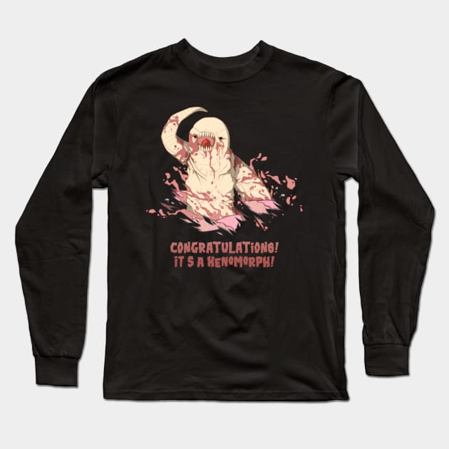 Congratulations! It's a Xenomorph! Long Sleeve T-Shirt by MiguelFeRec